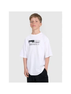 Chlapecké tričko oversize s potiskem 4F 4FJRAW25TTSHM3065-10S