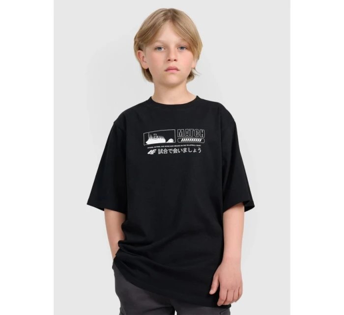 Chlapecké tričko oversize s potiskem 4F 4FJRAW25TTSHM3065-20S Chlapecké tričko oversize s potiskem 4F 4FJRAW25TTSHM3065-20S