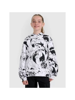 Dívčí tričko oversize s potiskem 4F 4FJRAW25TTSHF3069-90A