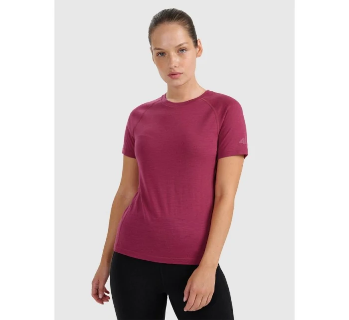 Dámské trekingové tričko z merino vlny model 21817037 - 4F Dámské trekingové tričko z merino vlny model 21817037 - 4F