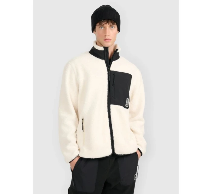 Pánský sherpa regular fleece se stojáčkem 4F 4FRAW25TFLEM456-12S Pánský sherpa regular fleece se stojáčkem 4F 4FRAW25TFLEM456-12S