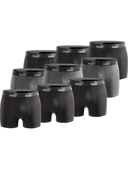 Pánské boxerky Puma 9-Pack černá šedá pohodlná bavlna Pánské boxerky Puma 9-Pack černá šedá pohodlná bavlna