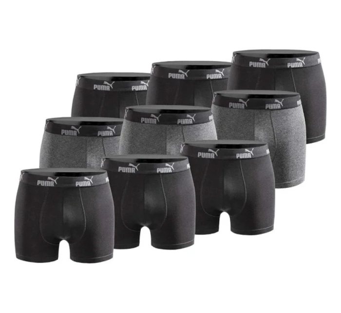 Pánské boxerky Puma 9-Pack černá šedá pohodlná bavlna Pánské boxerky Puma 9-Pack černá šedá pohodlná bavlna
