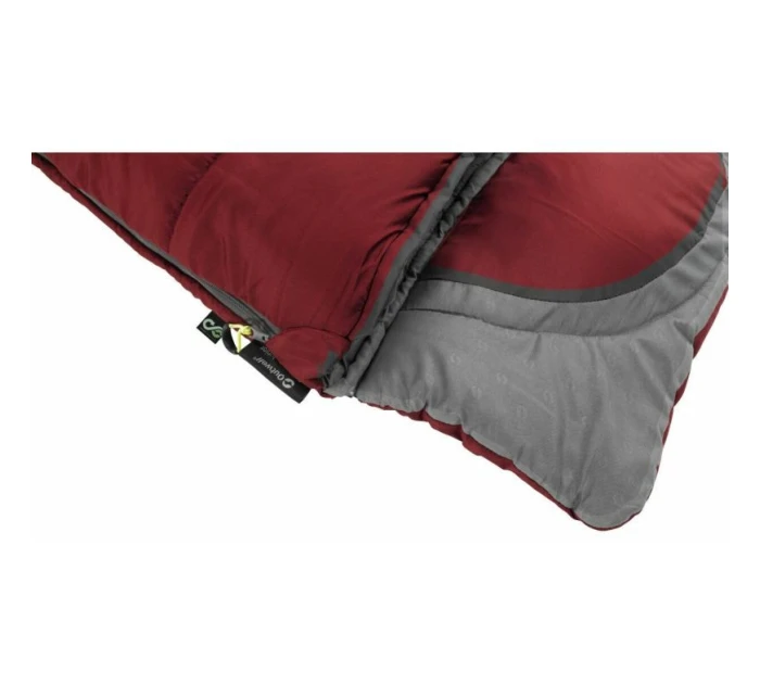 Dětský spací pytel Outwell Contour Junior (140 cm) - červený/šedý Dětský spací pytel Outwell Contour Junior (140 cm) - červený/šedý