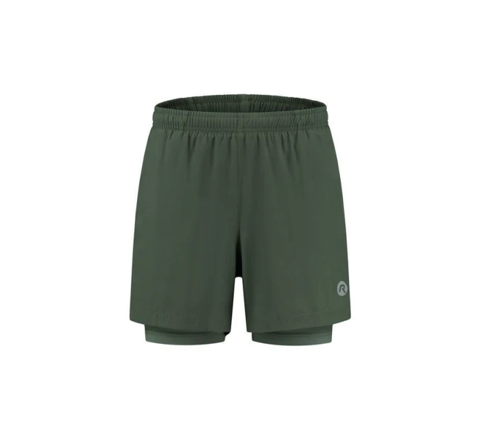 Rogelli spodenki 2w1 ESSENTIAL zielone XL Rogelli spodenki 2w1 ESSENTIAL zielone XL