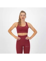 Rogelli TRINITY sportovní podprsenka bordó L