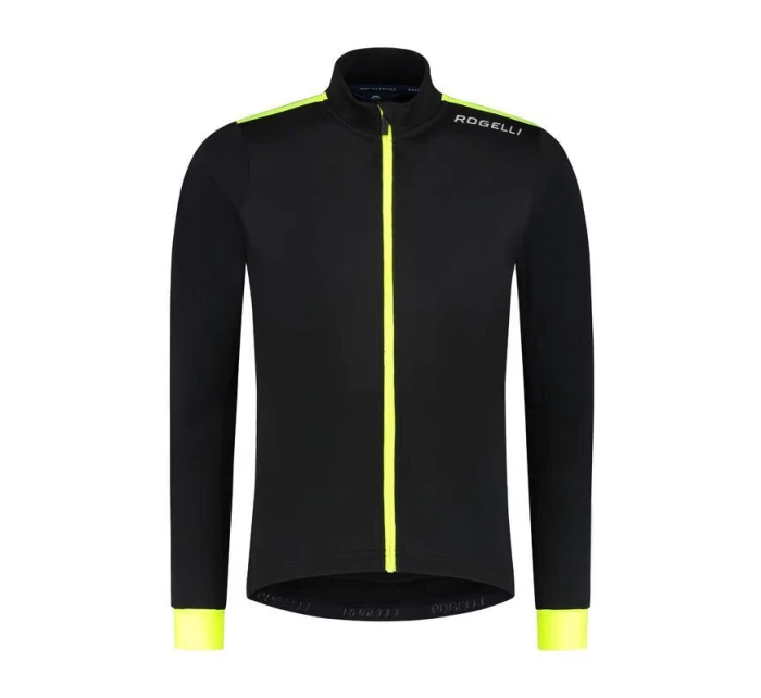 Rogelli dres s dlouhým rukávem CORE black-fluor 2XL Rogelli dres s dlouhým rukávem CORE black-fluor 2XL