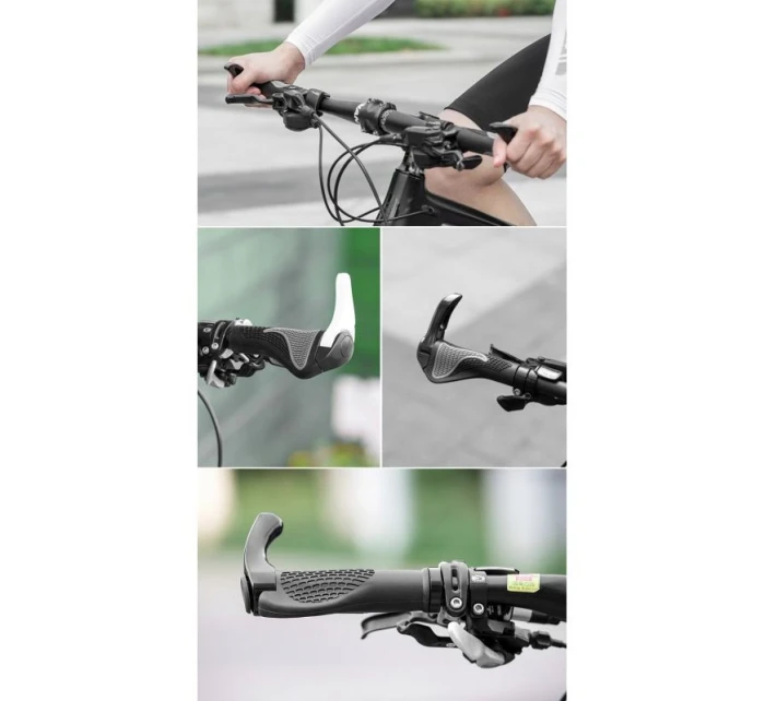 Rukojeti řídítek Rockbros s rohy černé Rukojeti řídítek Rockbros s rohy černé