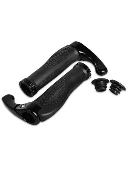 Rukojeti řídítek Rockbros s rohy černé Rukojeti řídítek Rockbros s rohy černé