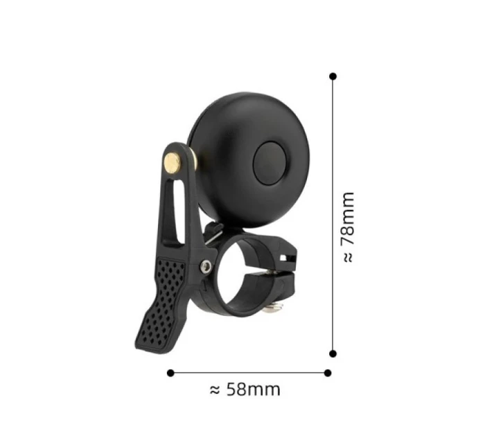 Zvonek na řídítka kola Rockbros černý Zvonek na řídítka kola Rockbros černý