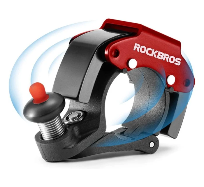 Rockbros hliníkový zvonek mechanický červený Rockbros hliníkový zvonek mechanický červený