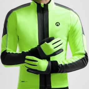 Zimní rukavice Rogelli ESSENTIAL HIVIS fluo 2XL