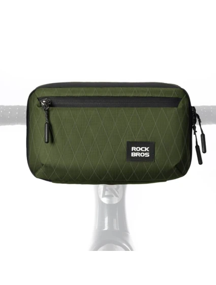 Brašna na řídítka jízdního kola Rockbros 2,1 l zelená Brašna na řídítka jízdního kola Rockbros 2,1 l zelená
