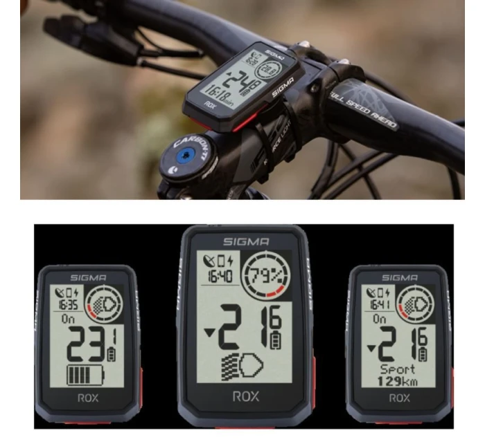 Měřič Sigma ROX 2.0 Endurnce černý Měřič Sigma ROX 2.0 Endurnce černý