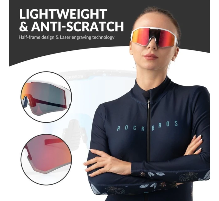 Brýle Rockbros Sporot SP297 růžové s polarizací. Brýle Rockbros Sporot SP297 růžové s polarizací.