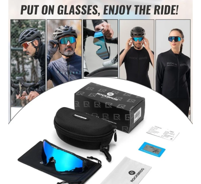 Brýle Rockbros Sporot SP297 růžové s polarizací. Brýle Rockbros Sporot SP297 růžové s polarizací.