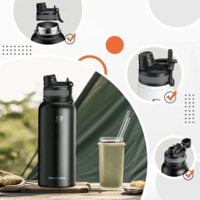 Termální bidon Rockbros 35210029002 černý 650 ml Termální bidon Rockbros 35210029002 černý 650 ml