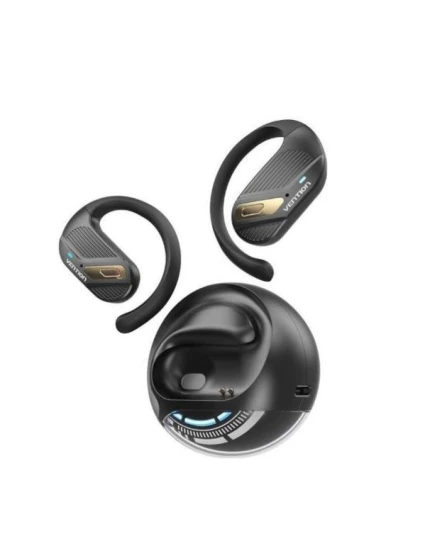 Bezdrátová sluchátka Vention OpenBeat s otevřenou konstrukcí BT 5.4 černá Bezdrátová sluchátka Vention OpenBeat s otevřenou konstrukcí BT 5.4 černá
