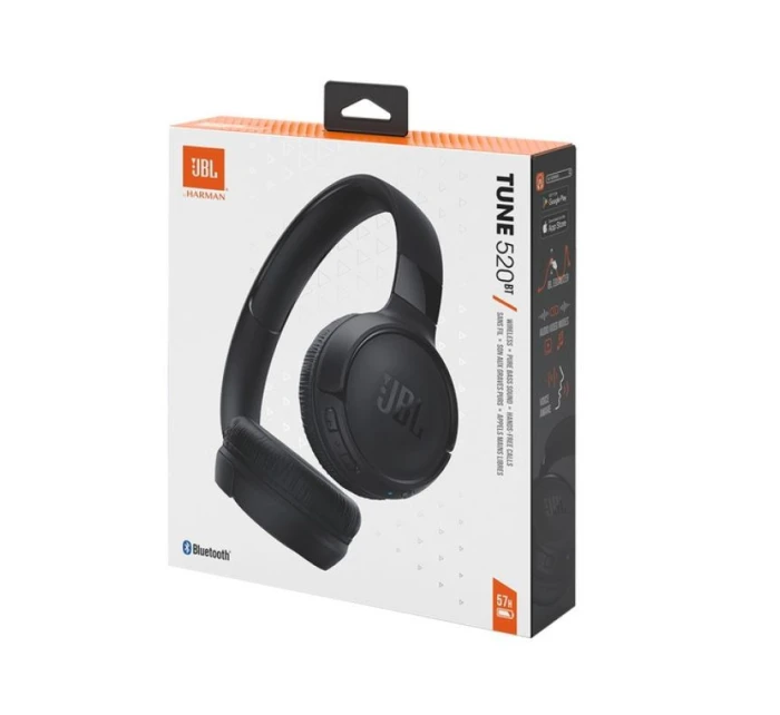 Bezdrátová sluchátka do uší JBL Tune 520 BT černá Bezdrátová sluchátka do uší JBL Tune 520 BT černá