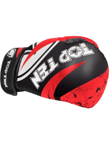Boxerské rukavice TOP TEN  černo-červené model 21863249