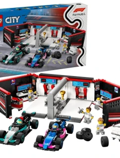 LEGO CITY 60444 Garáž F1 a vozy Mercedes-AMG a Alpine