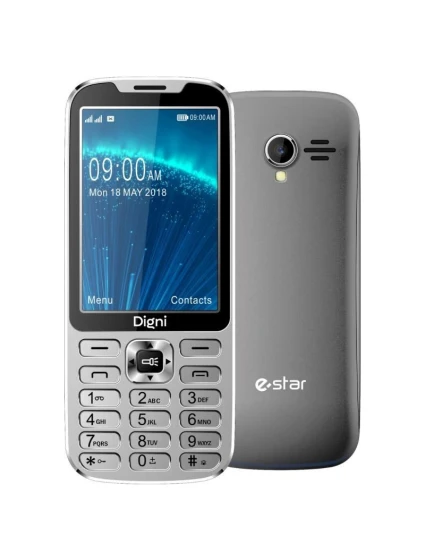 Telefon eSTAR Digni CALL 4G s Dual SIM ve stříbrné barvě Telefon eSTAR Digni CALL 4G s Dual SIM ve stříbrné barvě