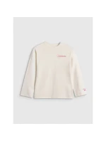 Dívčí tričko oversize s potiskem a dlouhým rukávem 4F 4FJRAW25TLONF589-11S Dívčí tričko oversize s potiskem a dlouhým rukávem 4F 4FJRAW25TLONF589-11S