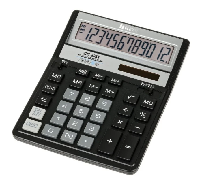 Kancelářská kalkulačka Eleven SDC-888X-BK nahrazuje Citizen Kancelářská kalkulačka Eleven SDC-888X-BK nahrazuje Citizen