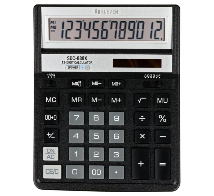 Kancelářská kalkulačka Eleven SDC-888X-BK nahrazuje Citizen Kancelářská kalkulačka Eleven SDC-888X-BK nahrazuje Citizen