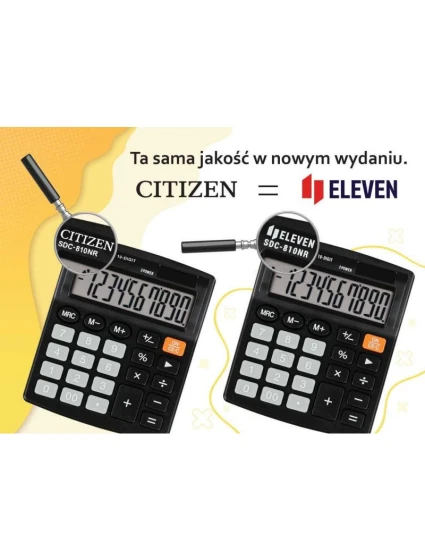Kancelářská kalkulačka Eleven SDC-888X-BK nahrazuje Citizen Kancelářská kalkulačka Eleven SDC-888X-BK nahrazuje Citizen