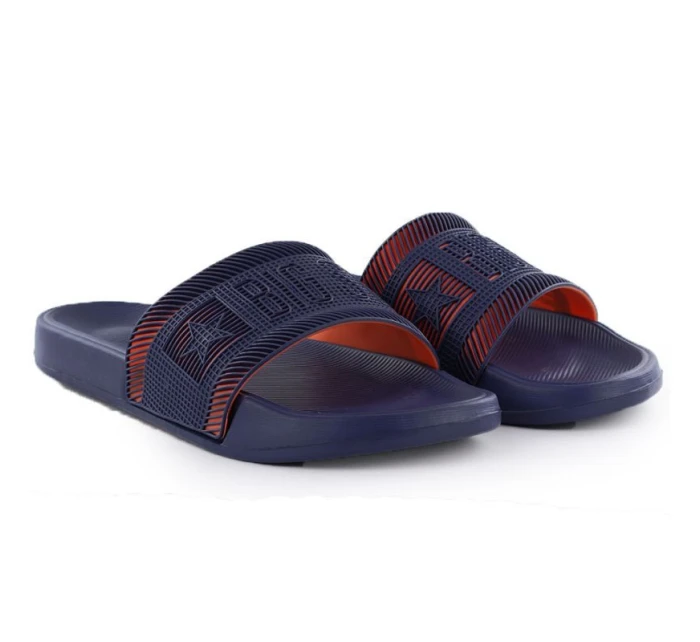 Pánské plážové žabky k bazénu navy blue model 21906549 - Big Star Pánské plážové žabky k bazénu navy blue model 21906549 - Big Star