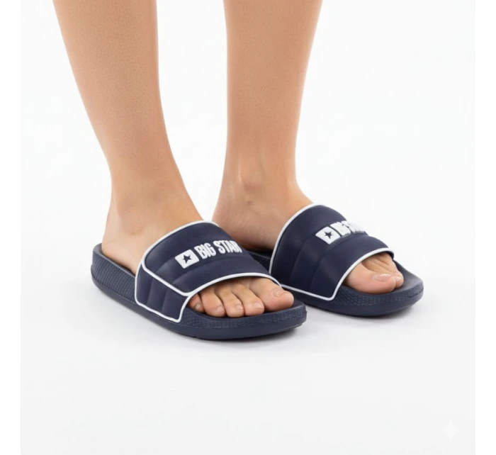 Pánské plážové žabky k bazénu navy blue Big Star RR174A045 Pánské plážové žabky k bazénu navy blue Big Star RR174A045