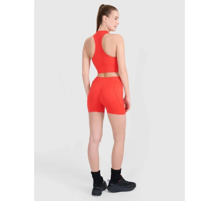 Bezešvé tréninkové krátké legíny model 21882736 dámské - 4F Bezešvé tréninkové krátké legíny model 21882736 dámské - 4F
