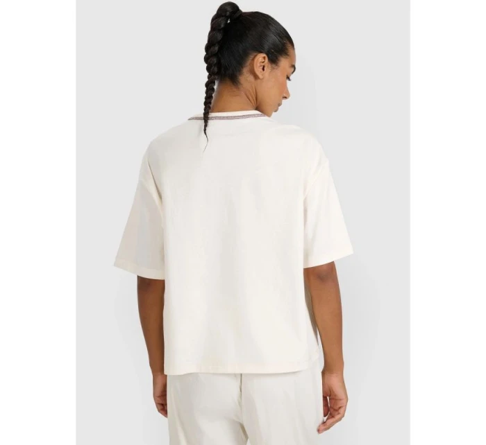 Dámské tričko oversize s potiskem 4F 4FRSS25TTSHF2979-11S Dámské tričko oversize s potiskem 4F 4FRSS25TTSHF2979-11S