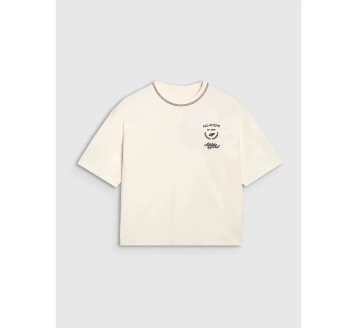 Dámské tričko oversize s potiskem 4F 4FRSS25TTSHF2979-11S Dámské tričko oversize s potiskem 4F 4FRSS25TTSHF2979-11S