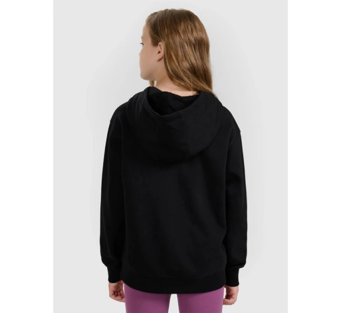 Dívčí nepruhovaná mikina s kapucí 4F 4FJWMM00TSWSF1862-20S Dívčí nepruhovaná mikina s kapucí 4F 4FJWMM00TSWSF1862-20S