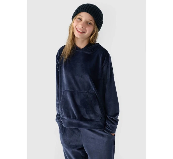 Dívčí nepromokavá velurová mikina s kapucí model 21892811 - 4F Dívčí nepromokavá velurová mikina s kapucí model 21892811 - 4F