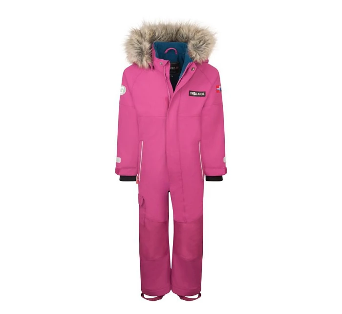 Trollkids Kids Kirkenes Snowsuit dívčí zimní oblek nepromokavý růžový (387-243) Trollkids Kids Kirkenes Snowsuit dívčí zimní oblek nepromokavý růžový (387-243)