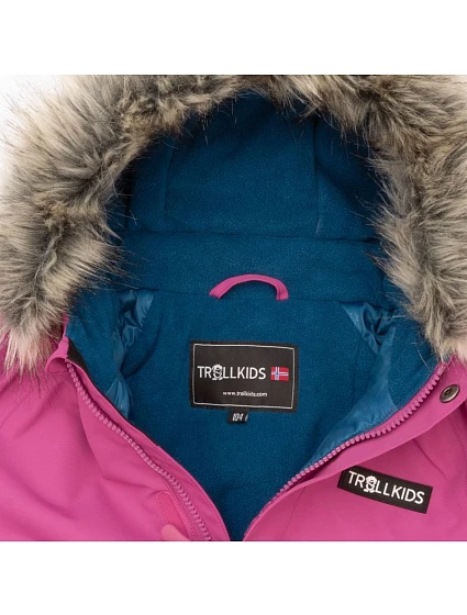 Trollkids Kids Kirkenes Snowsuit dívčí zimní oblek nepromokavý růžový (387-243) Trollkids Kids Kirkenes Snowsuit dívčí zimní oblek nepromokavý růžový (387-243)