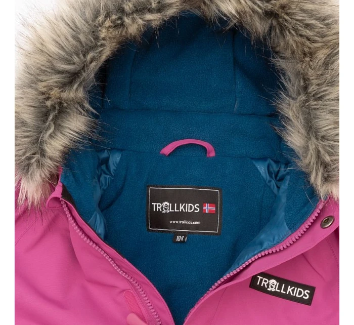 Trollkids Kids Kirkenes Snowsuit dívčí zimní oblek nepromokavý růžový (387-243) Trollkids Kids Kirkenes Snowsuit dívčí zimní oblek nepromokavý růžový (387-243)