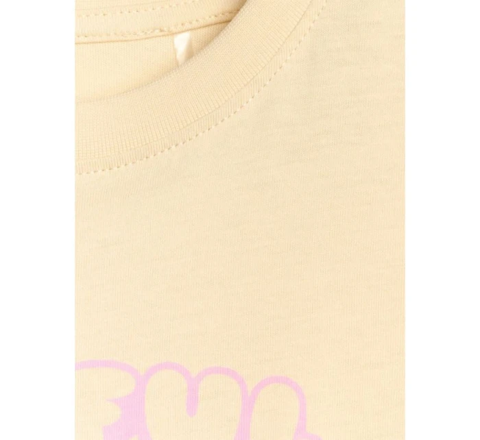 Dívčí tričko oversize s potiskem model 21907083 - 4F Dívčí tričko oversize s potiskem model 21907083 - 4F