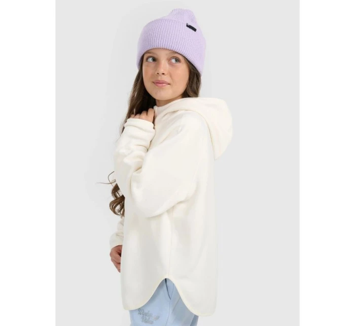 Dívčí volný fleece s kapucí model 21917508 - 4F Dívčí volný fleece s kapucí model 21917508 - 4F