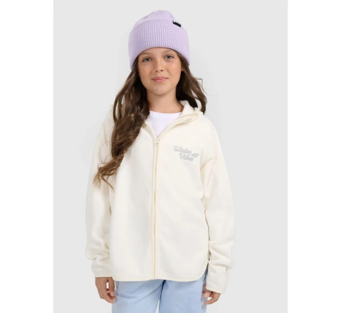 Dívčí volný fleece s kapucí model 21917508 - 4F Dívčí volný fleece s kapucí model 21917508 - 4F
