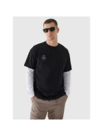 Oversize hladké unisex tričko 4F 4FRAW24TTSHU2672-20S Oversize hladké unisex tričko 4F 4FRAW24TTSHU2672-20S