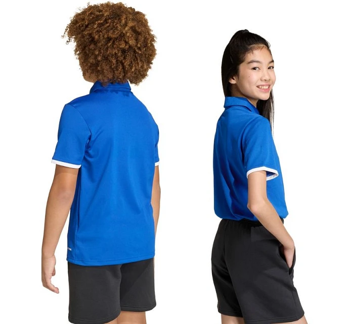 Dětské tričko adidas Entrada 26 Polo modré JZ6625 Dětské tričko adidas Entrada 26 Polo modré JZ6625