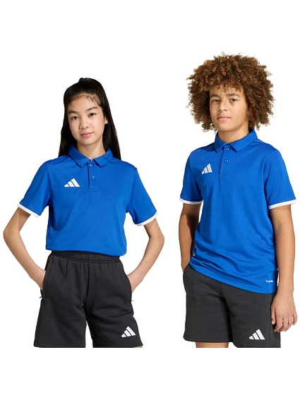 Dětské tričko adidas Entrada 26 Polo modré JZ6625 Dětské tričko adidas Entrada 26 Polo modré JZ6625