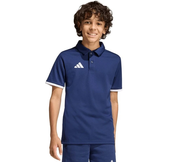 Dětské tričko adidas Entrada 26 Polo námořnická modrá JZ6627 Dětské tričko adidas Entrada 26 Polo námořnická modrá JZ6627
