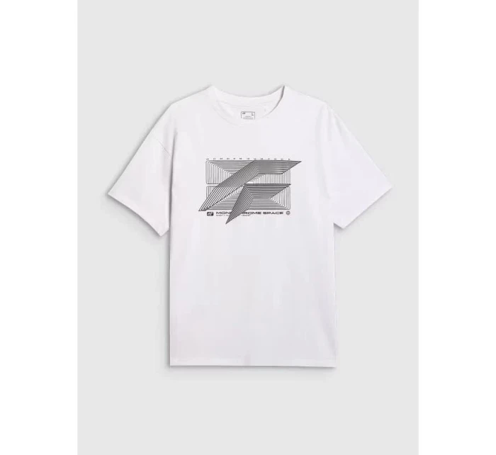 Pánské tričko s potiskem 4F 4FRAW25TTSHM3259-10S pánské Pánské tričko s potiskem 4F 4FRAW25TTSHM3259-10S pánské