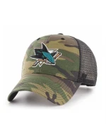47 Brand NHL San Jose Sharks Trucker Camo Cap - H-CBRAN22GWP-CM