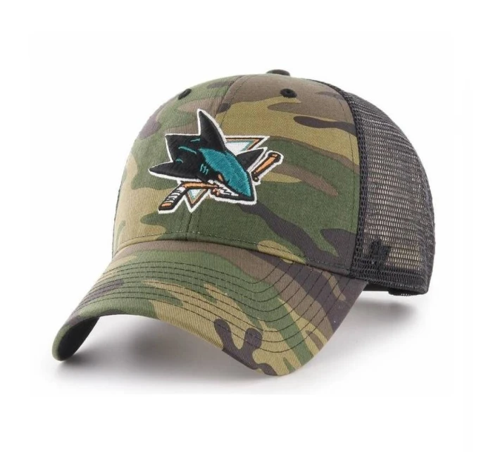 47 Brand NHL San Jose Sharks Trucker Camo Cap - H-CBRAN22GWP-CM 47 Brand NHL San Jose Sharks Trucker Camo Cap - H-CBRAN22GWP-CM